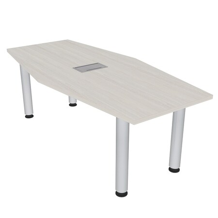 Skutchi Designs 33.5 in W, 59.5 in L, 29 in H, Engineered Wood Top, Ivory H-HEXIR-3460PT-26-EL